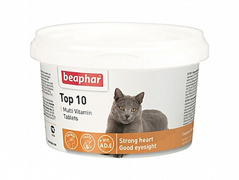 Beaphar Top 10 Мультивітамінна добавка для кішок 126 г (1321330)