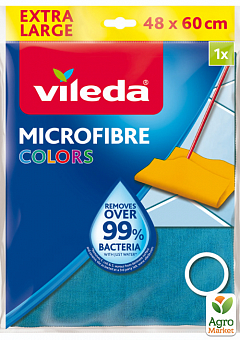 Ганчірка для підлоги з мікрофібри кольорова Vileda, 1 шт1