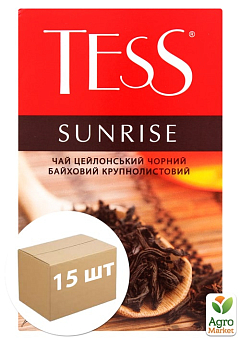 Чай чорний цейлонський ТМ "ТЕСС" Sunrise 80 гр упаковка 15 шт2