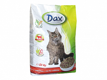 Dax Сухий корм для дорослих кішок з яловичиною та овочами 10 кг (1394952)