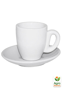 Чашка с блюдцем белая (чашка-60 мл, блюдце-11,5 см) Набор 6 штук (13629-05)2