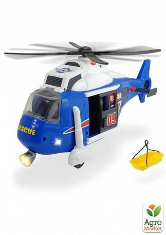 Вертоліт «Авіація» з ношами, зі звуковим та світловим ефектами, 41 см, 3+ Dickie Toys