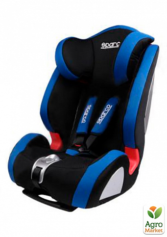 Дитяче автокрісло з 9-18 кг - 15-36 кг, з 9 міс - 12 років чорно-синє SPARCO DO SPC3005AZ