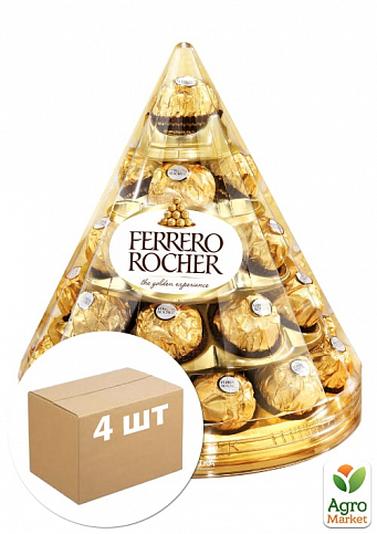 Цукерки Роше (Конус) ТМ "Ferrero" 350г упаковка 4шт