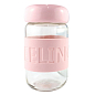 Кружка зі скла в силіконовому захисті Sweet Feeling рожева SKL11-203685 купить