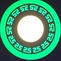 LED панель Lemanso LM555 "Грек" коло 6+3W зелена підсв. 540Lm 4500K 85-265V (331610)
