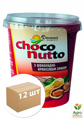 Шоколадно-арахисовая паста (кр) ТМ "Choco Nutto" 400г упаковка 12шт