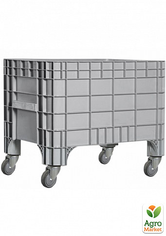 Пластиковый контейнер 930 х 590 х 515 пищевой 270 л с колесами серый Kayalarplastik (6564)