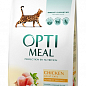 Сухой корм для взрослых кошек Optimeal со вкусом курицы 4 кг (2822170)