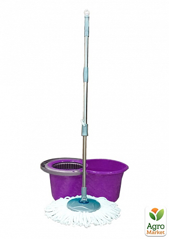 Набор для уборки SPIN MOP MINI пурпурный 14л (ПЛАНЕТ) 6842