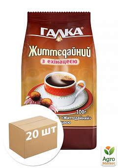 Растворимый напиток (м/у) с эхинацеей ТМ "Животворный" 100г упаковка 20шт2