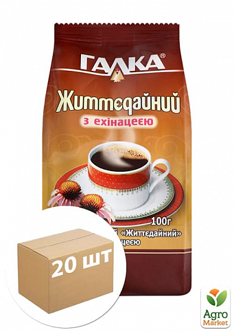 Растворимый напиток (м/у) с эхинацеей ТМ "Животворный" 100г упаковка 20шт