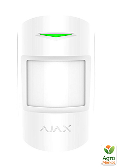 Беспроводной датчик движения Ajax MotionProtect Plus white с микроволновым сенсором2
