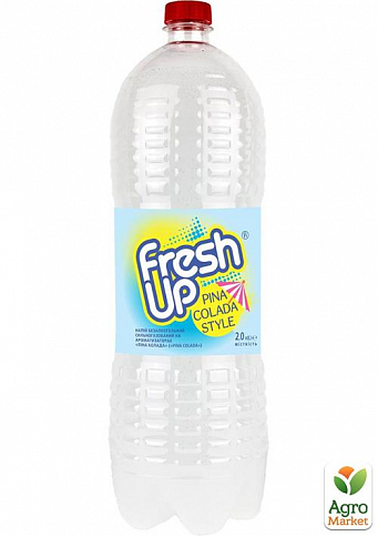 Вода сильногазированная (Пина Колада) ТМ "Fresh Up" 2л упаковка 6 шт - фото 2