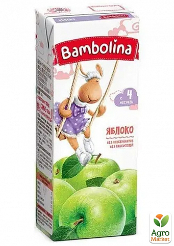 Сок яблочный Bambolina, 200мл уп 27 шт - фото 2