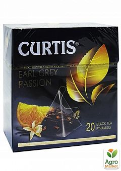 Чай "Earl Grey Passion" ТМ "Curtis" 20 пирамидок по 1.7г2