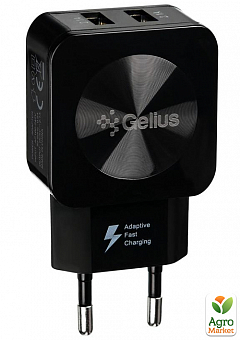 Сетевое зарядное устройство Gelius Ultra Prime GU-HC02 2USB 2.1A Black1