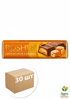 Батон карамель (оранжевий) ТМ "Roshen" 40г упаковка 30шт1