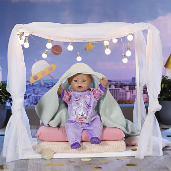 Одежда для куклы BABY BORN серии "День Рождения" - ПРАЗДНИЧНЫЙ КОМБИНЕЗОН (на 43 cm, лавандовый) - фото 5