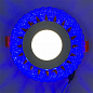 LED панель Lemanso LM1007 "Стрела"  3+3W с синей подсветкой 350Lm 4500K 175-265V круг (332857)