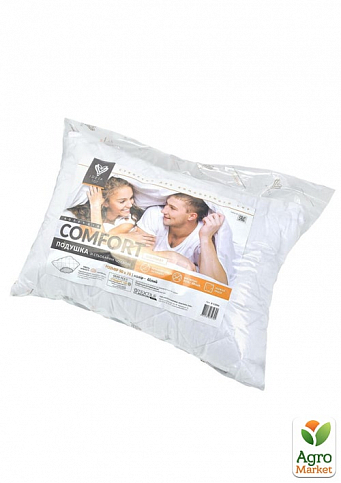 Подушка Comfort Standart+ с молнией ТМ IDEIA 40*60 см белый 8-11888*001 - фото 3