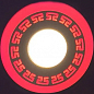 LED панель Lemanso  LM533 "Грек" круг  3+3W красная подсв. 350Lm 4500K 85-265V (331606)