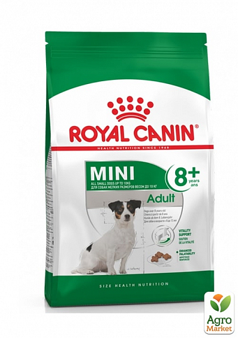Royal Canin Mini Adult 8+   Сухой корм для взрослых собак малых пород в возрасте от 8 до 12 лет 2 кг (8313830)