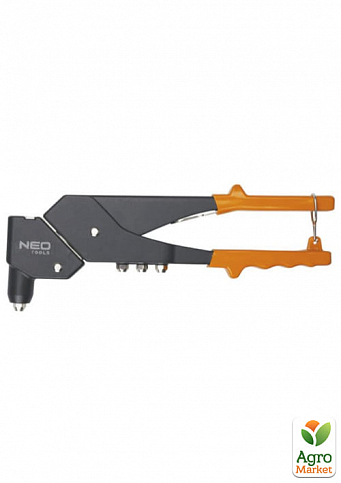 Заклепочник для заклепок стальных и алюминиевых 2.4, 3.2, 4.0, 4.8 мм ТМ NEO Tools 18-102