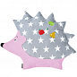 Подушка-игрушка Ежик ТM PAPAELLA 40х60 см звездочки серые/горошек розовый 08-73535*002