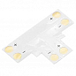 Соединитель T для LED ленты Lemanso  8мм 2pin без зажимов / LMA9427 (936097)