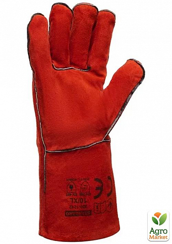 Перчатки, "краги" для сварки BLUETOOLS Standard (60 пар, XL) (220-1242) - фото 2