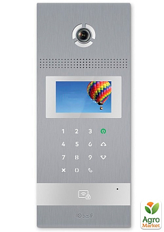Викликаюча IP-відеопанель BAS-IP AA-12HFBA silver багатоабонентська, гібридна з додатковою аналоговою камерою1