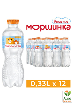 Минеральная вода Моршинка для детей негазированная 0,33л (упаковка 12 шт)2