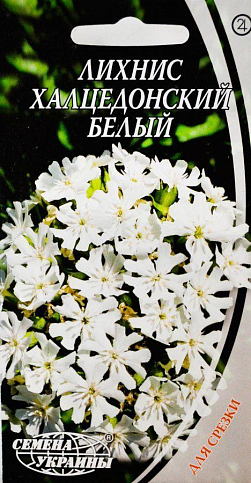Лихнис "Халцедонский белый" ТМ "Семена Украины" 0.3г