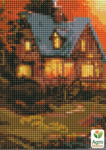 Алмазна мозаїка – Сонячна долина з голограмними стразами (АВ) Ідейка AMO7658 - фото 2