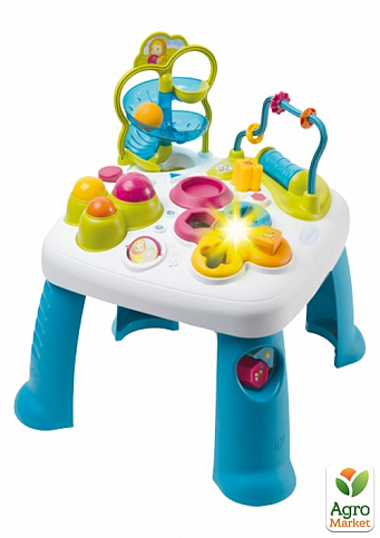 Дитячий ігровий стіл Cotoons "Лабіринт" зі звуковим та світловим ефектами, блакитний, 12 міс. + Smoby Toys