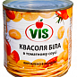 Квасоля біла в томатному соусі стерилізована ТМ "Vis" з/б 410 г упаковка 12шт купить