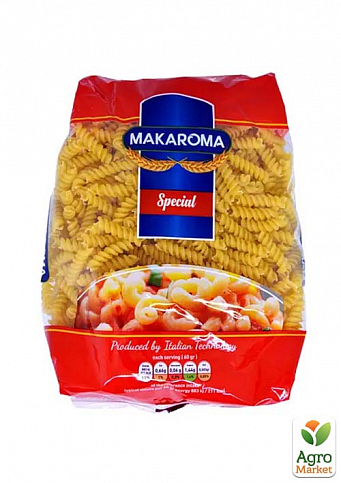 Макарони Spiralli (Спіраль) ТМ "MAKAROMA" 500г упаковка 20шт - фото 2