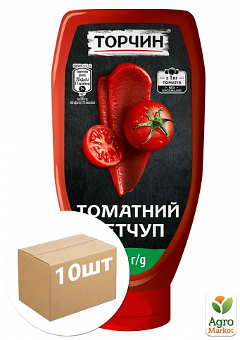 Кетчуп томатный (ПЭТ) ТМ "Торчин" 560г упаковка 10 шт