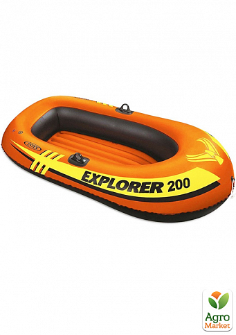 Полутораместная надувная лодка Explorer 200,2-х камерная 185х94 см ТМ "Intex" (58330)