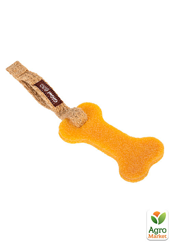 Іграшка для собак Гумова кістка мала GiGwi Gum Gum, екорезина, текстиль, 24 см (2302)