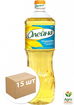 Масло подсолнечное "Олейна" 0,850л упаковка 15шт2