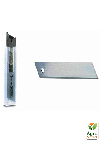 Леза запасні шириною 18 мм з сегментами для ножів, що відламуються, з висувними лезами, 10 штук STANLEY 0-11-301 (0-11-301)