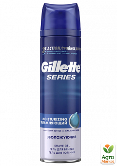 GILLETTE Гель для гоління Moisturizing (Зволожуючий) з маслом какао 200мл1