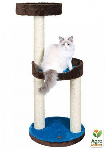 Домик для кошки Lugo, маленький (Высота:103см, коричневый/бирюзовый) "TRIXIE" TX-43870