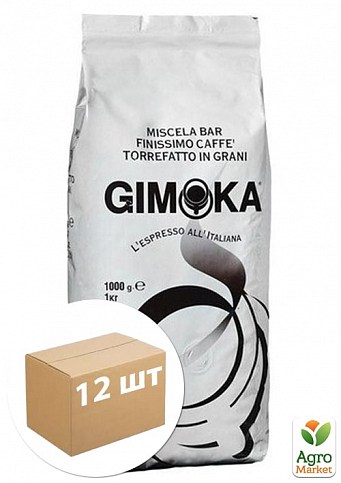 Кофе зерно (Gusto Ricco Bianco) белый ТМ "GIMOKA" 1кг упаковка 12шт