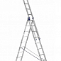 Алюминиевая трехсекционная лестница 3*9 ТМ ТЕХПРОМ H3 5309