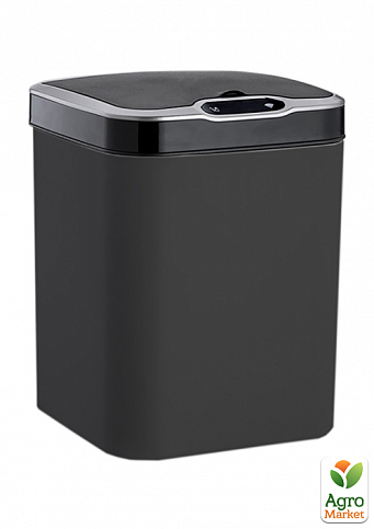 Сенсорное мусорное ведро JAH 15 л квадратное черный (6530)