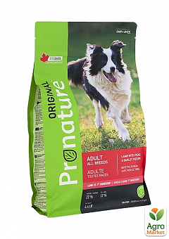 Pronature Original Adult Сухий корм для дорослих собак з ягням, горохом і ячменем 2.27 кг (9240230)2