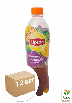 Чорний чай (Манго-Маракуя) ТМ "Lipton" 0,5л упаковка 12шт1